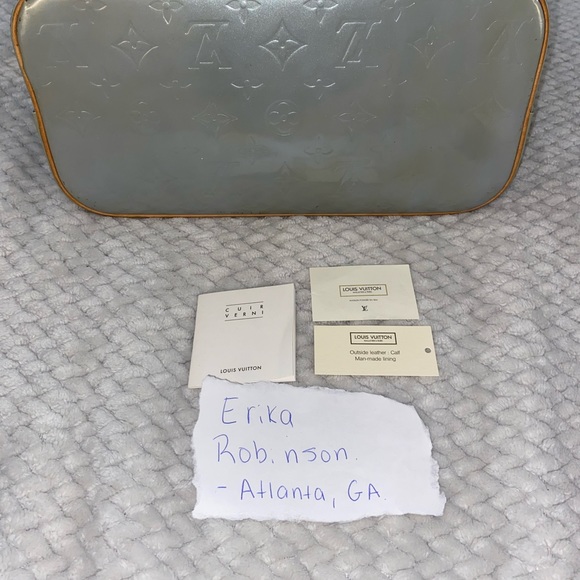 Louis Vuitton Houston Vernish - blue color - Picture 7 of 14